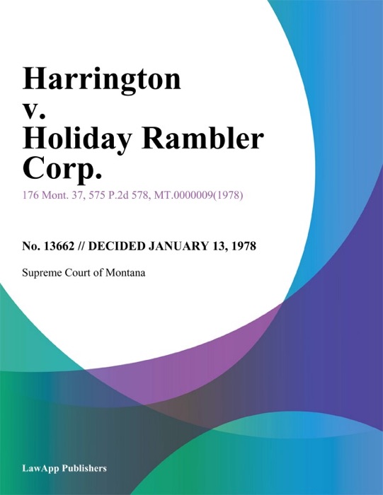 Harrington v. Holiday Rambler Corp.