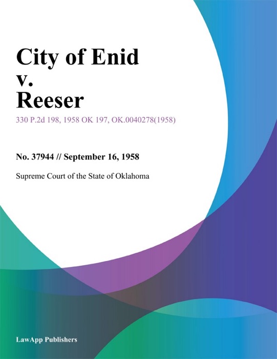 City of Enid v. Reeser