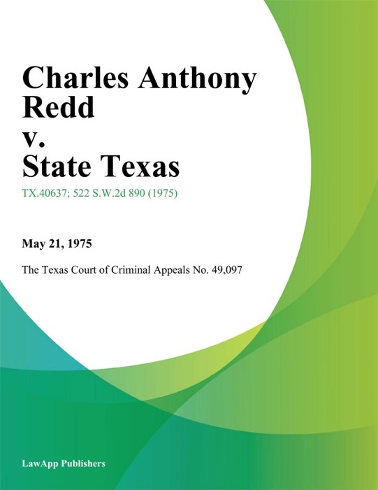 Charles Anthony Redd v. State Texas