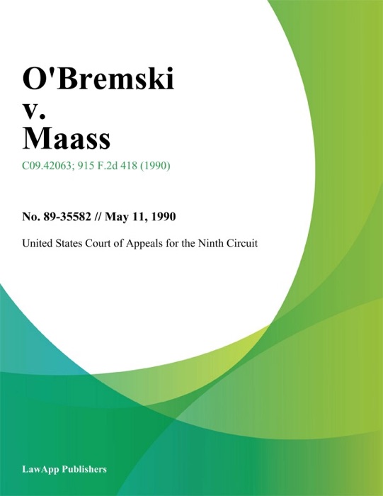 O'bremski V. Maass