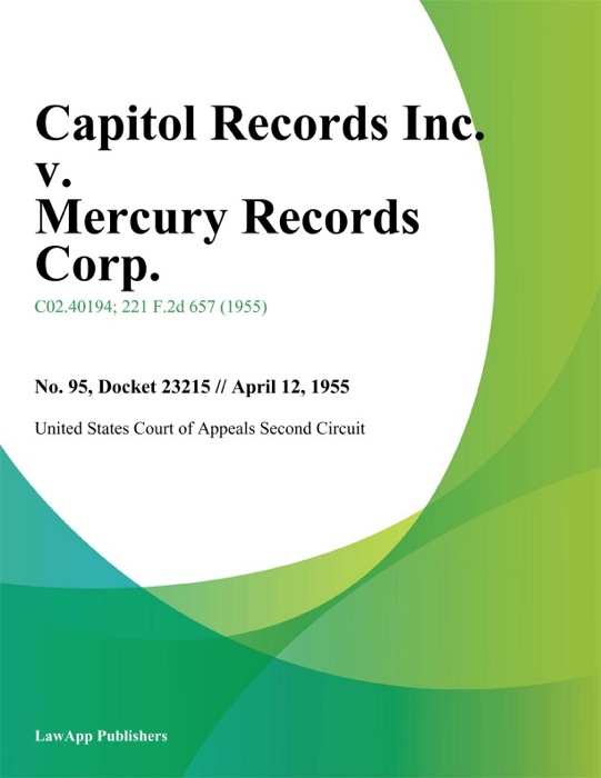 Capitol Records Inc. v. Mercury Records Corp.