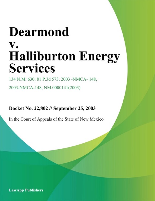 Dearmond V. Halliburton Energy Services