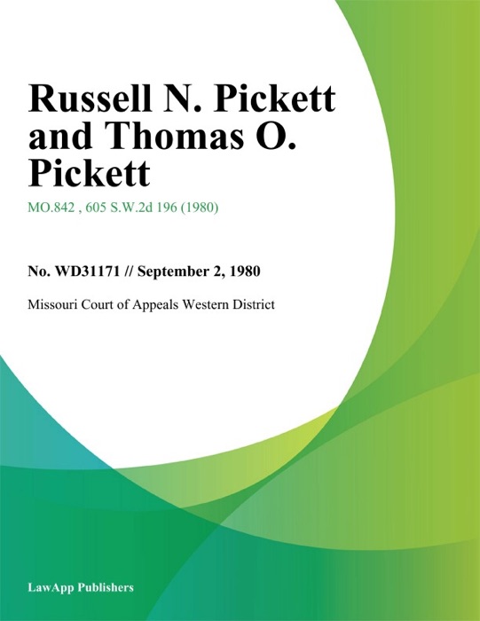 Russell N. Pickett and Thomas O. Pickett