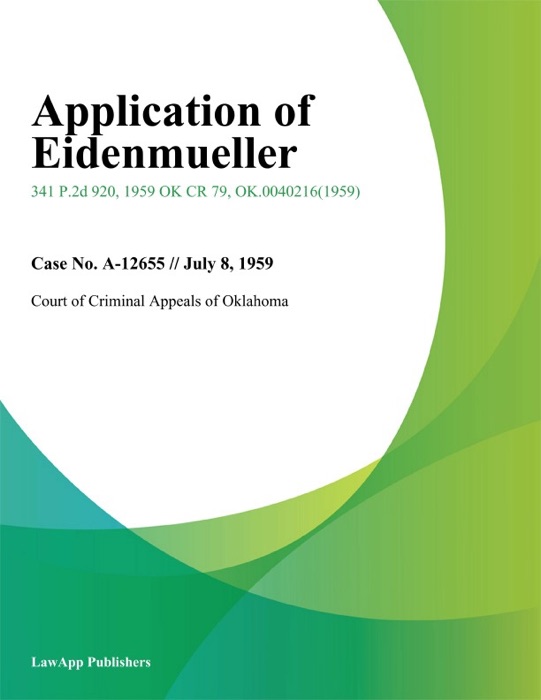 Application of Eidenmueller