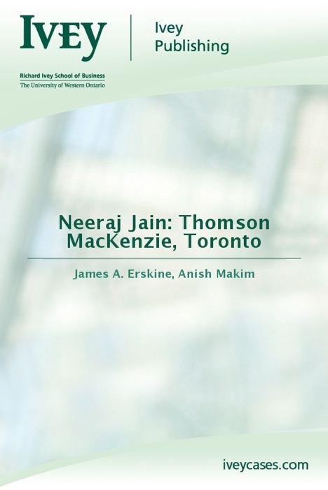 Neeraj Jain: Thomson MacKenzie, Toronto