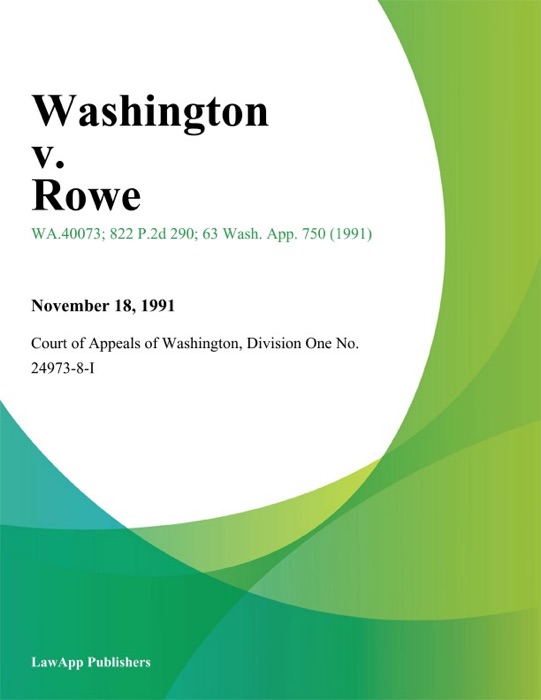 Washington v. Rowe