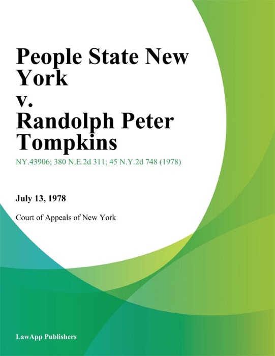 People State New York v. Randolph Peter Tompkins