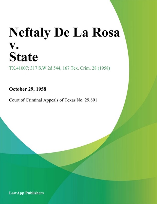 Neftaly De La Rosa v. State