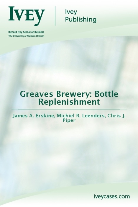 Greaves Brewery: Bottle Replenishment
