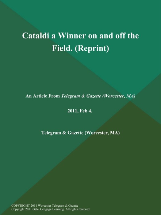 Cataldi a Winner on and off the Field (Reprint)