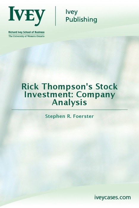 Rick Thompson's Stock Investment: Company Analysis