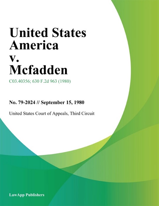 United States America v. Mcfadden