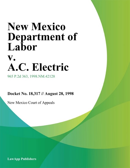 New Mexico Department of Labor v. A.C. Electric