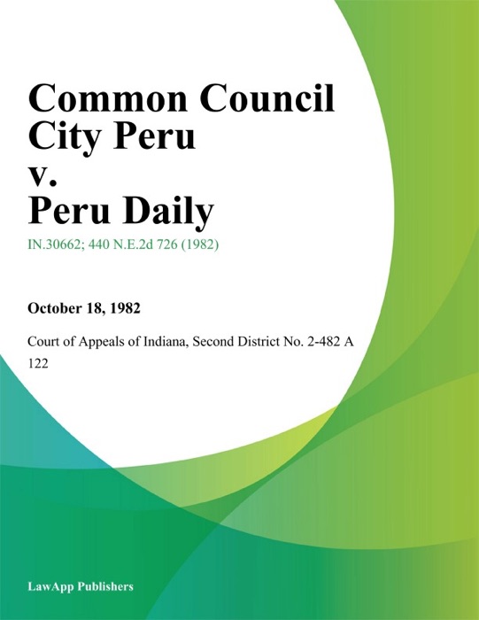 Common Council City Peru v. Peru Daily