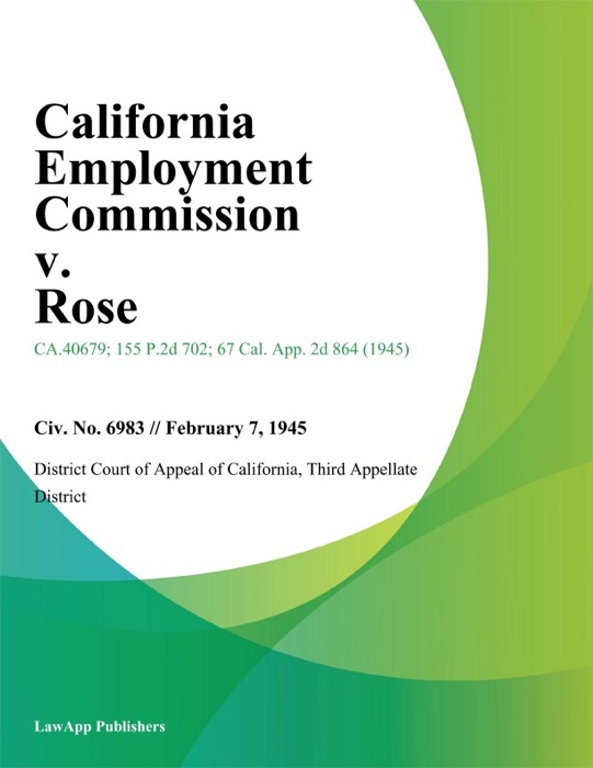 California Employment Commission v. Rose