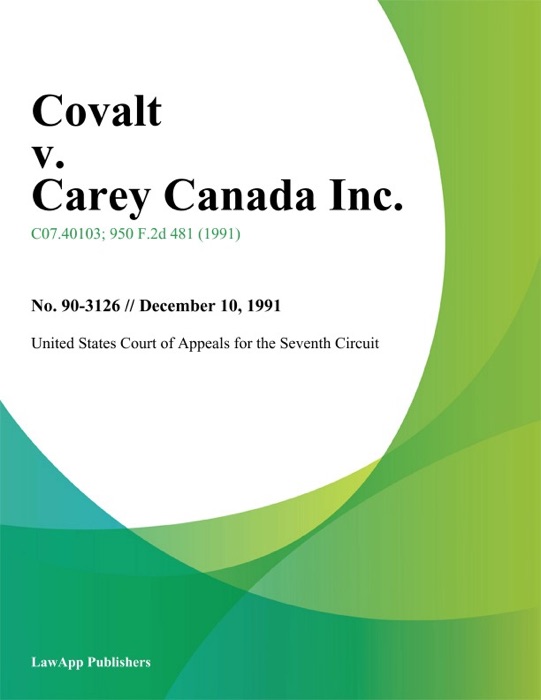 Covalt v. Carey Canada Inc.