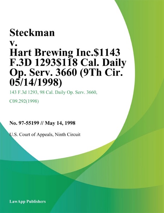 Steckman V. Hart Brewing Inc.