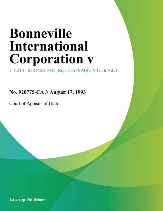 Bonneville International Corporation V.