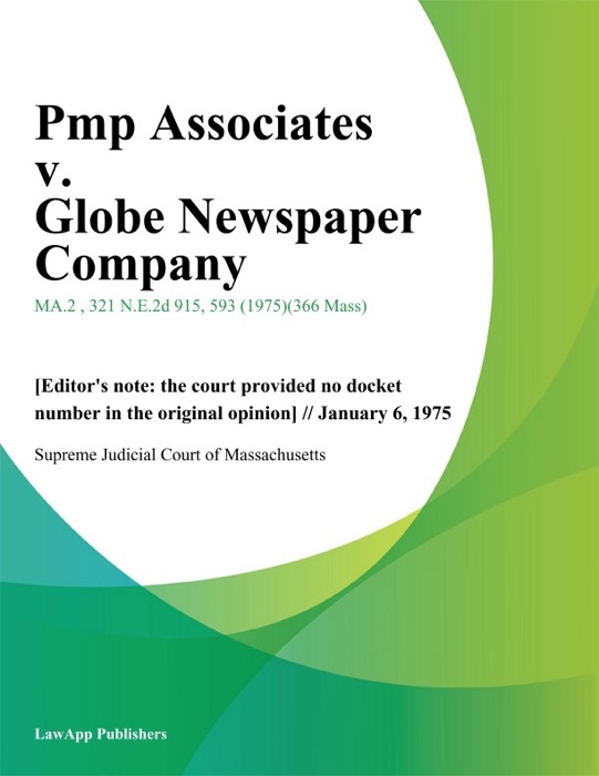 Pmp Associates v. Globe Newspaper Company