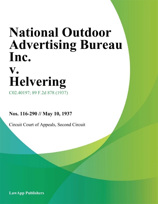 National Outdoor Advertising Bureau Inc. v. Helvering