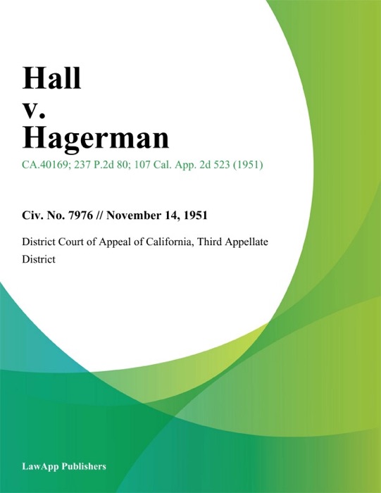 Hall v. Hagerman
