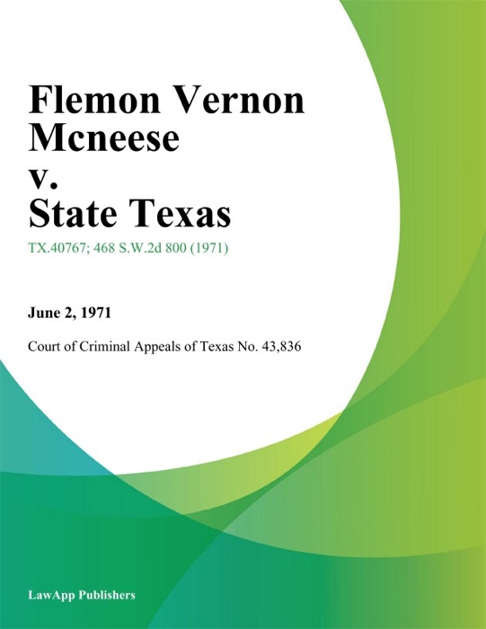 Flemon Vernon Mcneese v. State Texas