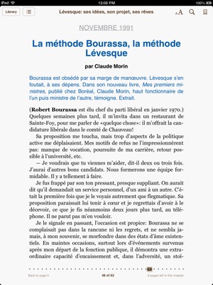Lévesque: ses idées, son projet, ses rêves (French Edition)