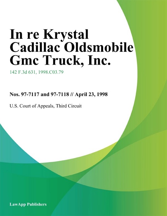 In re Krystal Cadillac Oldsmobile GMC Truck, Inc.