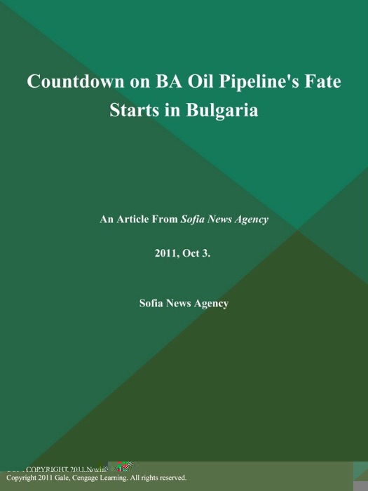 Countdown on BA Oil Pipeline's Fate Starts in Bulgaria