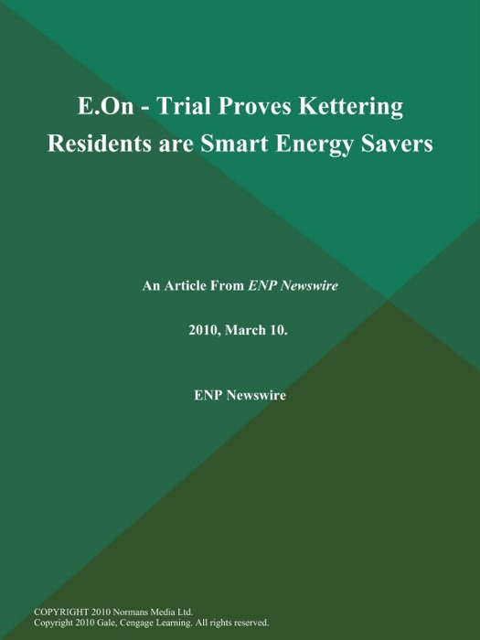 E.On - Trial Proves Kettering Residents are Smart Energy Savers