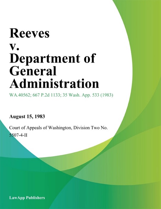 Reeves v. Department of General Administration