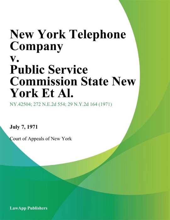 New York Telephone Company v. Public Service Commission State New York Et Al.