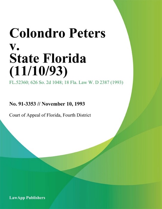 Colondro Peters v. State Florida