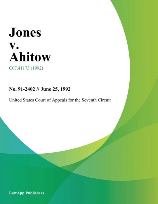 Jones v. Ahitow