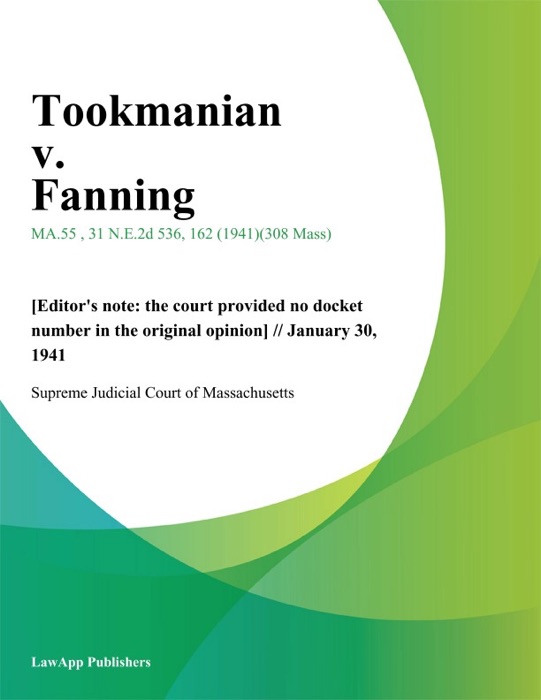 Tookmanian v. Fanning