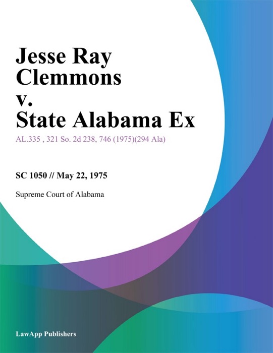 Jesse Ray Clemmons v. State Alabama Ex