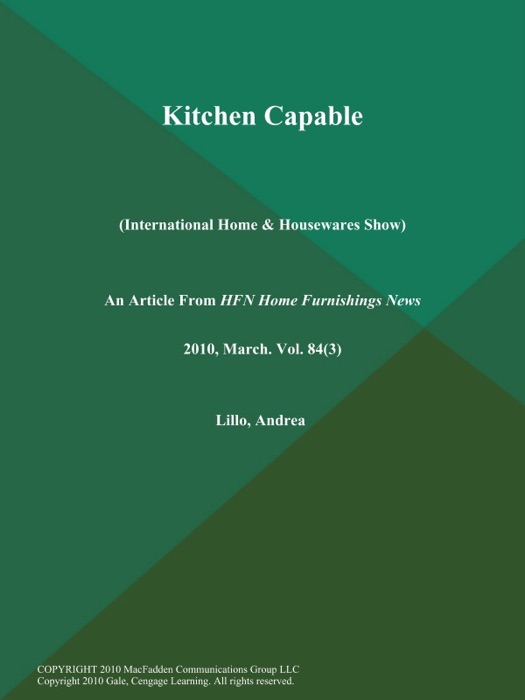 Kitchen Capable (International Home & Housewares Show)