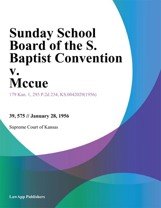 Sunday School Board of the S. Baptist Convention v. Mccue