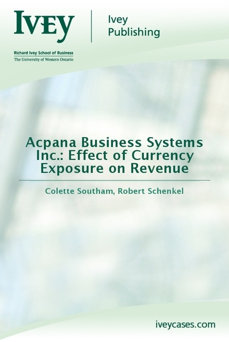 Acpana Business Systems Inc.: Effect of Currency Exposure on Revenue