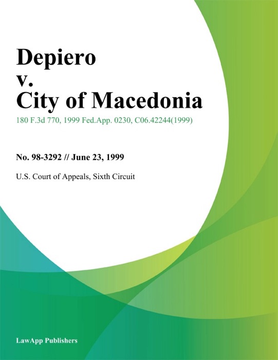 Depiero V. City Of Macedonia