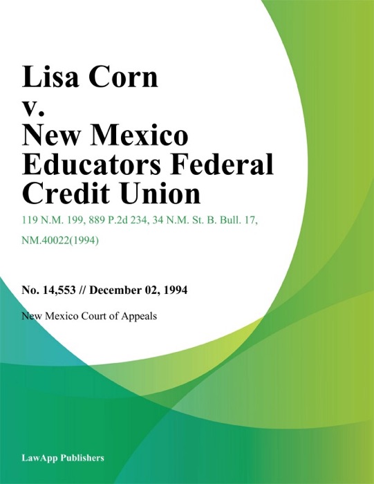 Lisa Corn v. New Mexico Educators Federal Credit Union