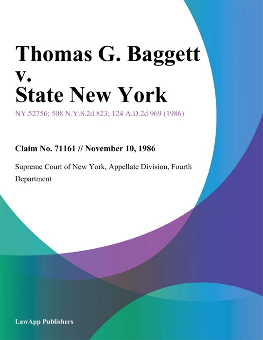 Thomas G. Baggett v. State New York