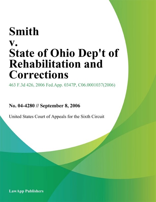 Smith v. State of Ohio Dept of Rehabilitation and Corrections