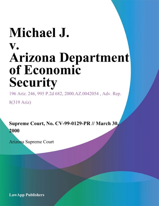 Michael J. V. Arizona Department Of Economic Security