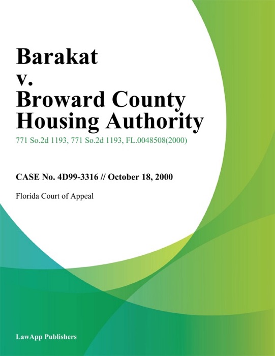 Barakat v. Broward County Housing Authority