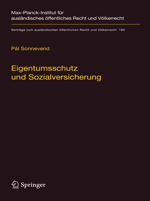Eigentumsschutz und Sozialversicherung