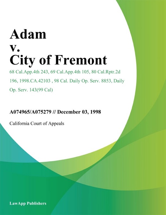 Adam v. City of Fremont