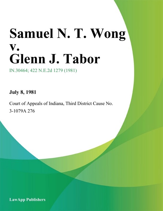 Samuel N. T. Wong v. Glenn J. Tabor