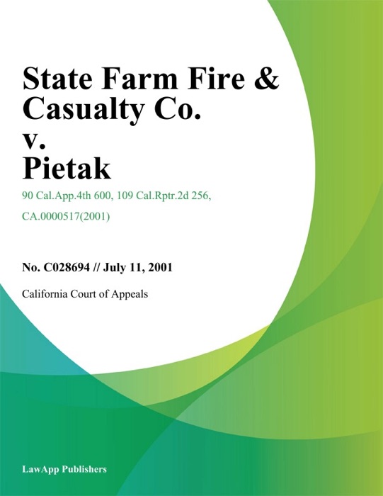 State Farm Fire & Casualty Co. V. Pietak