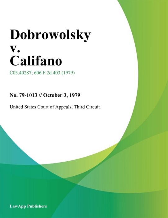 Dobrowolsky V. Califano